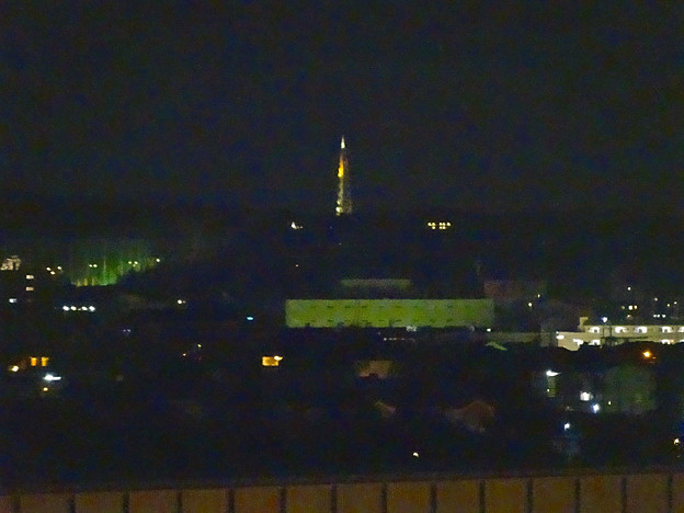 エアポートウォーク名古屋 展望デッキから見た、夜の瀬戸デジタルタワー - 2