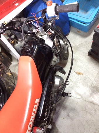 DR-Z70左手ブレーキのワイヤーが切れた8