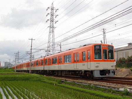 阪神8000系直通特急 山電本線藤江~林崎松江海岸01