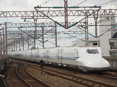 N700系のぞみ 山陽新幹線西明石駅