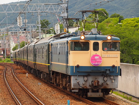EF65 寝台特急トワイライトエクスプレス 東海道本線さくら夙川駅