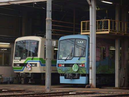 叡電800系 修学院車庫03