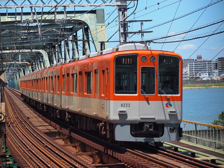 阪神8000系急行 阪神本線淀川駅05