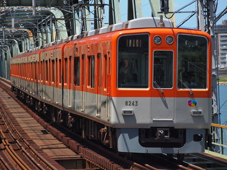 阪神8000系急行 阪神本線淀川駅06