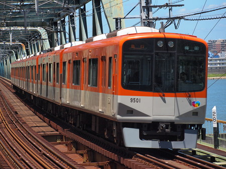 阪神9300系急行 阪神本線淀川駅