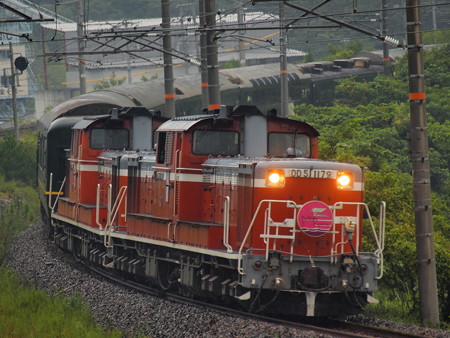 DD51 寝台特急トワイライトエクスプレス 伯備線総社~豪渓