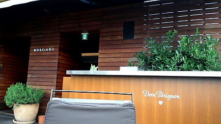 テラス入口@BVLGARI La Terrazza Lounge
