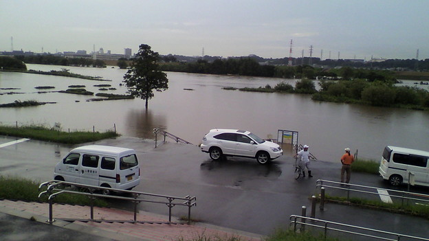 ２０１５年９月１０日 江戸川 台風増水 写真共有サイト フォト蔵