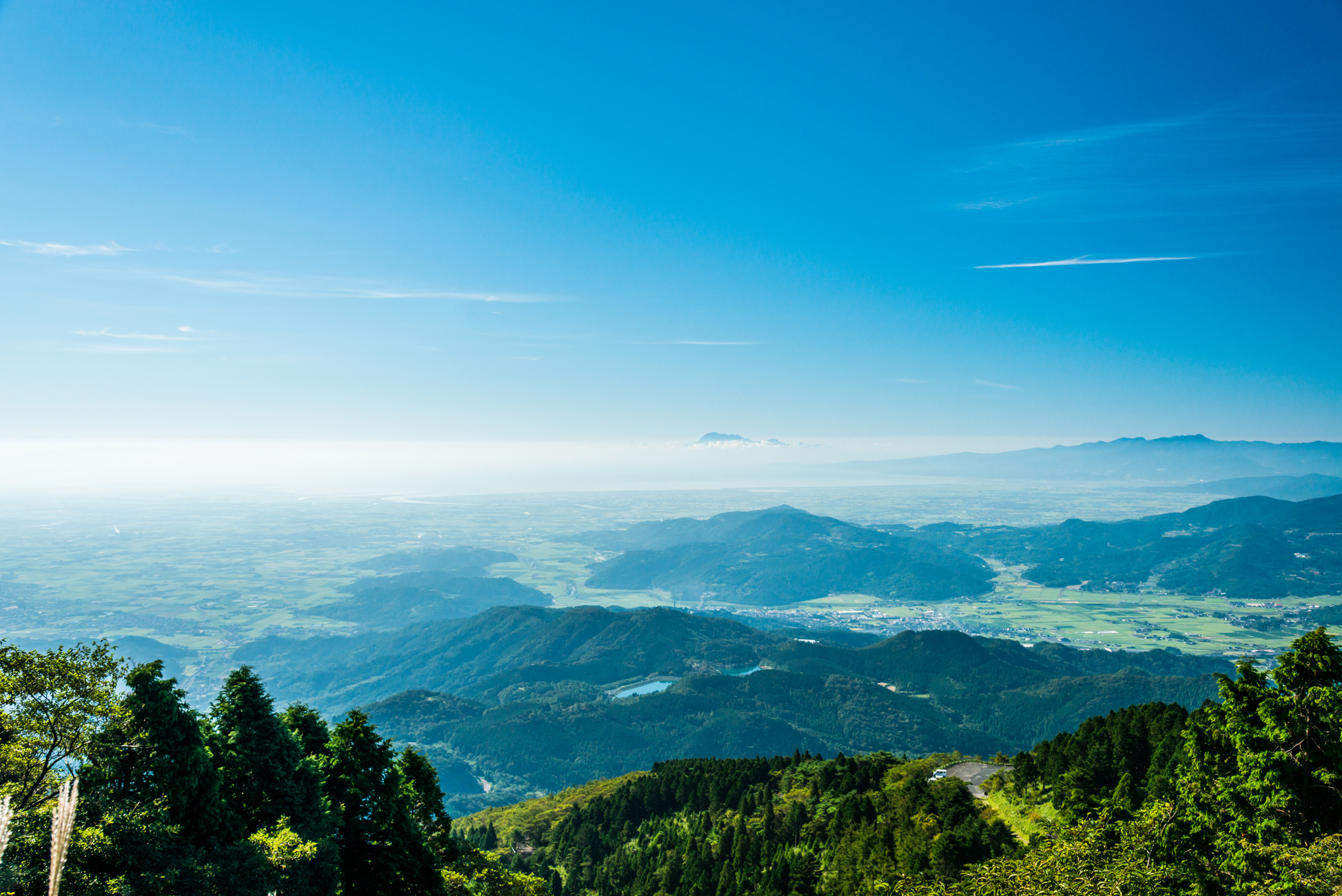 天山登山の途中から