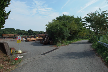 大渕公園の材木所