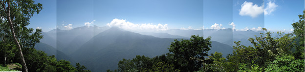 南アルプス南部の山々 写真: 南アルプス南部の山々