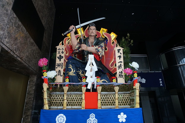 2015年 博多祇園山笠 追い山 舁き山笠 天下一武蔵(てんかいちむさし) (4)