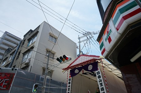 2015年 博多祇園山笠 追い山 舁き山笠 四番山笠 西流 舁山 趙雲子龍心如雪 ちょううんしりゅうこころはゆきのごとし (2)