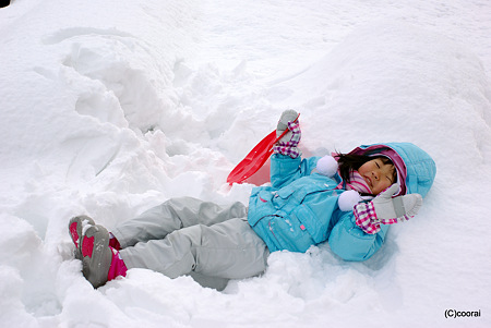 雪のお布団