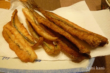 サヨリの唐揚げ