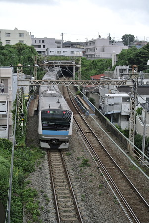 山手ー石川町沿線にて