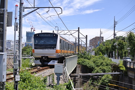 青梅線水道前踏切