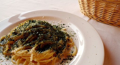 パルメザンチーズのスパゲッティ のり風味 P1120500