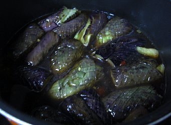 茄子の素揚げ煮びたし