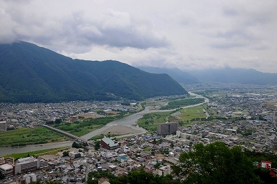 千曲川戸倉市街と温泉街1-1