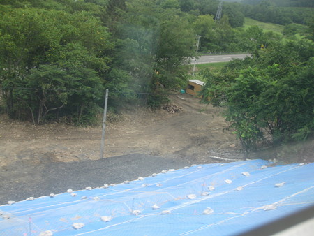 石北本線 土砂流出現場