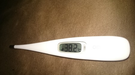 高熱(T_T)