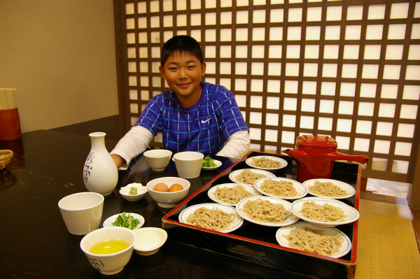 楽しみにしていたお蕎麦がやってきた